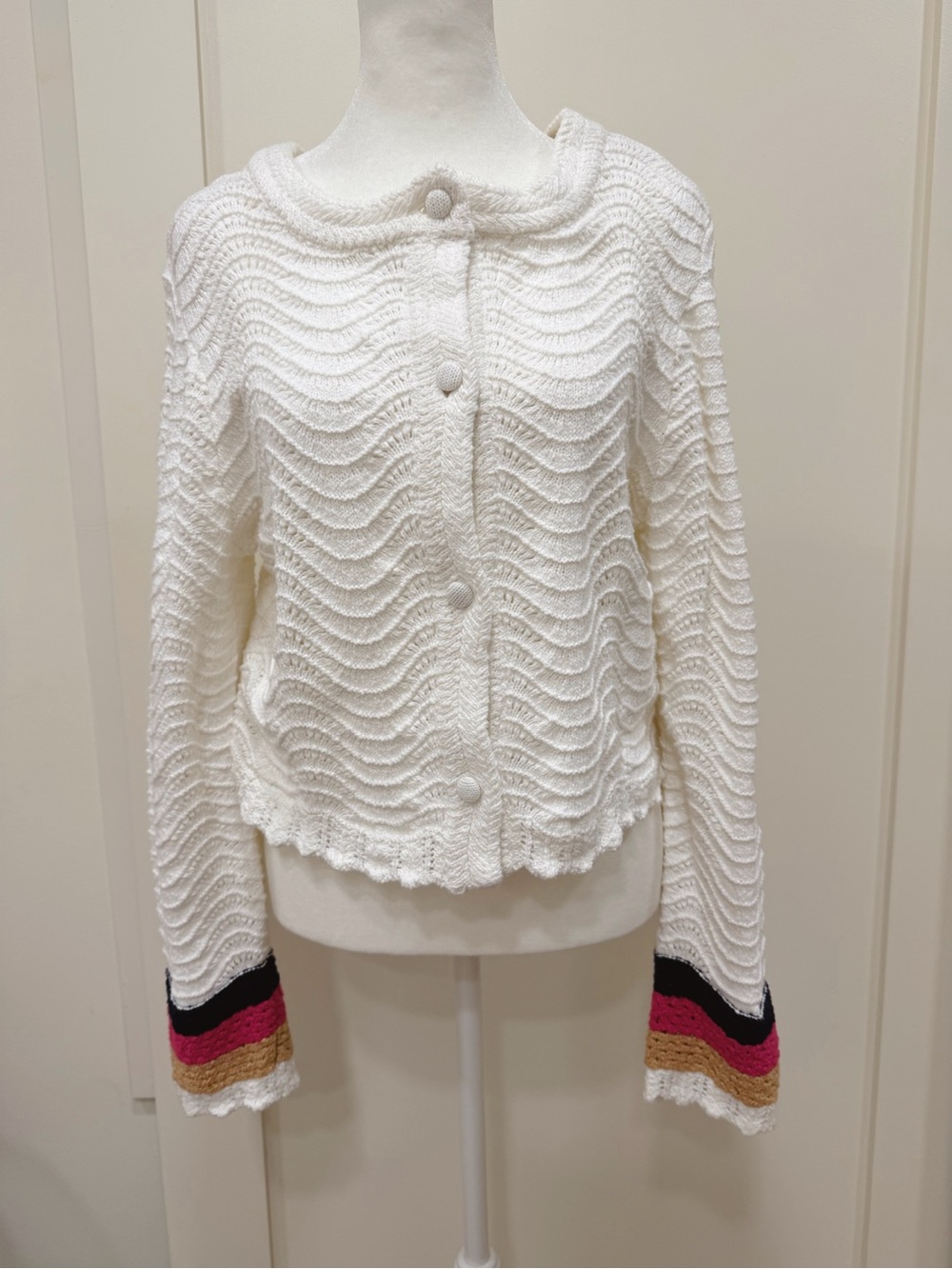 House of Harlow 1960 Cream Knit Sweater